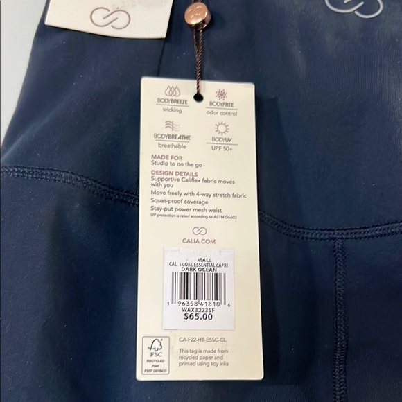 CALIA by Carrie Underwood Blue Leggings Stretchy Fit - Picture 5 of 8